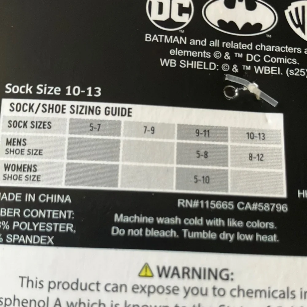 DC Batman‎ Socks and Batman Toy Figurine Set